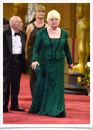 June Squibb, Jack Lee at the Oscars in 2014